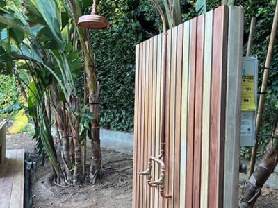 Custom-Built Outdoor Shower